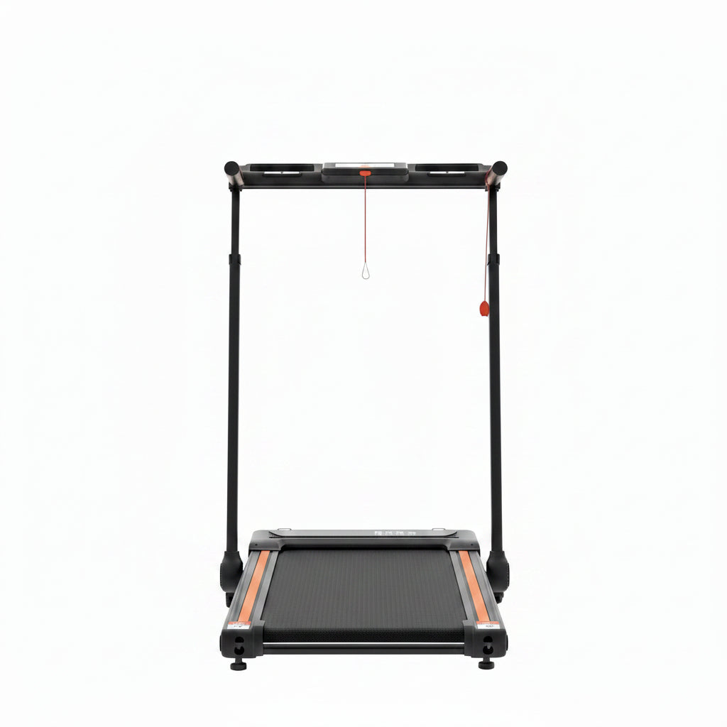 Foldable Walking Pad Treadmill for Home with Handle Bar and Removable Desk, 4.0HP under Desk Treadmill with Incline, 330 Lb Compact Treadmill for Small Spaces with Wristband Remote Control