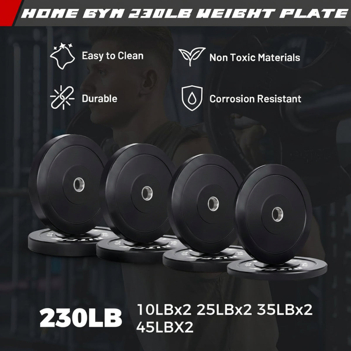 2.36'' X 2.36'' Folding Squat Rack for Home Gym, Wall Mounted Squat Rack with Attachments - Space Saving Squat Power Rack