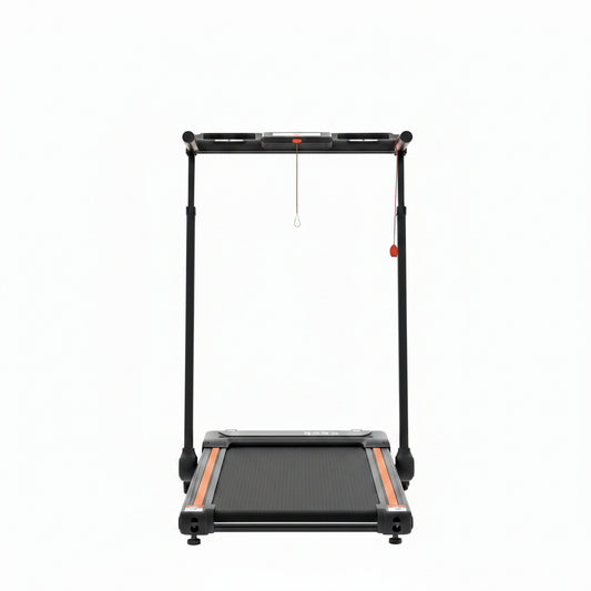Foldable Walking Pad Treadmill for Home with Handle Bar and Removable Desk, 4.0HP under Desk Treadmill with Incline, 330 Lb Compact Treadmill for Small Spaces with Wristband Remote Control