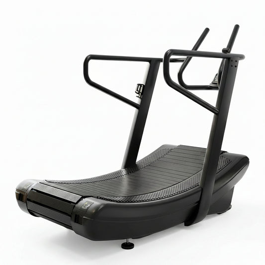Sturdy Curved Manual Treadmill, Non Electric Motorized Treadmill