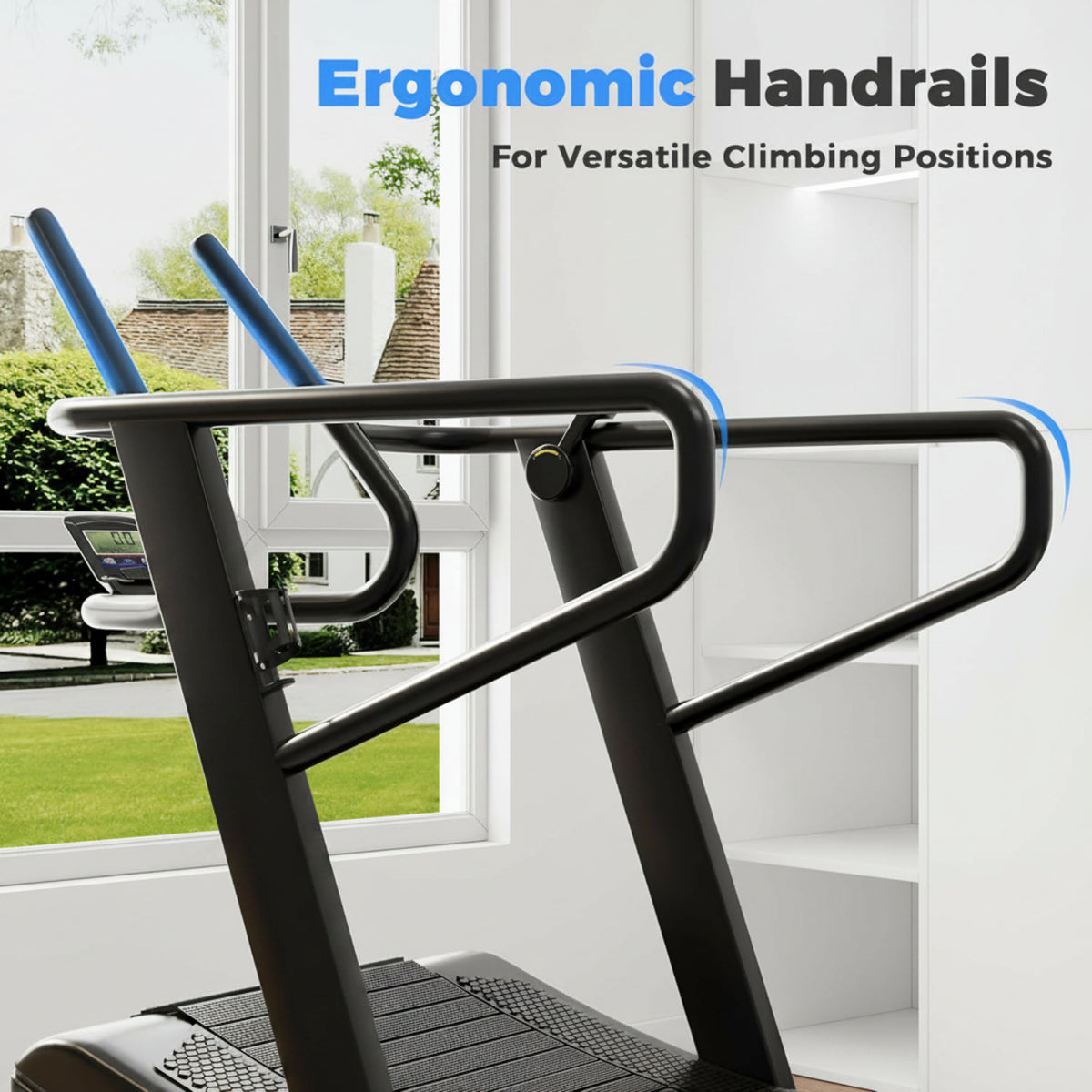 Sturdy Curved Manual Treadmill, Non Electric Motorized Treadmill