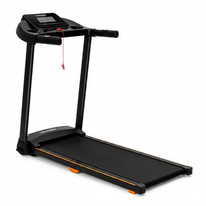 Treadmill with Incline & Handle Bars | Compact Portable Walking Pad & Treadmill for Home/Apartment | Wide Running Belt 40" X 16" | Includes Workout Trainer Program with Bluetooth App