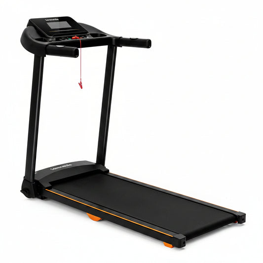 Treadmill with Incline & Handle Bars | Compact Portable Walking Pad & Treadmill for Home/Apartment | Wide Running Belt 40" X 16" | Includes Workout Trainer Program with Bluetooth App